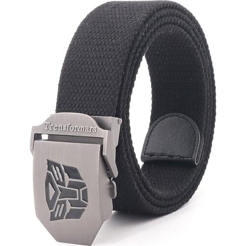 Plus Large Size 130 140 150 160 170cm Mens Canvas Belt Metal Automatic Buckle Belts Outdoor Casual Trousers Tactical Straps