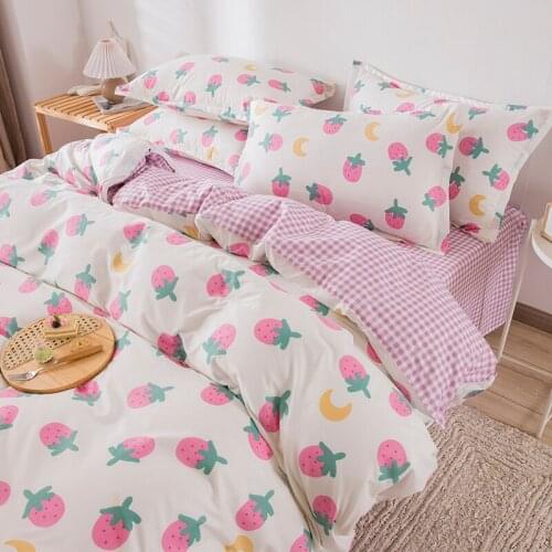 Cute Duvet Cover Bed Linen Pillowcase Comfort Bedding Set Twin Bed Sheet Set Bedspread On The Bed Full Queen King Home Textile