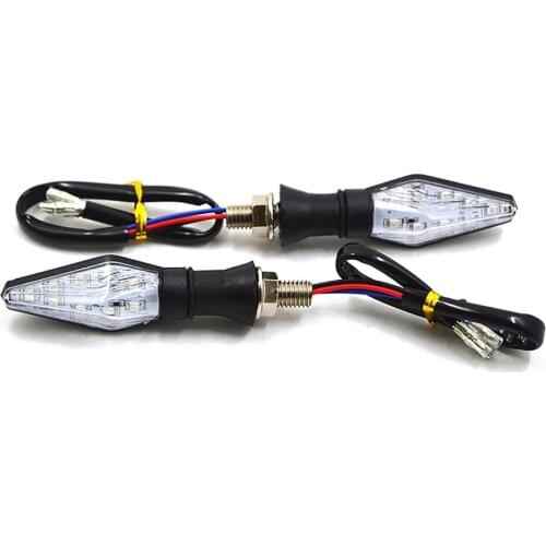 2pcs 12V Universal Motorcycle Motorcycle LED Turn Signal Light Double-sided Lighting Bright Bulbs Light Motorcycle Accessories