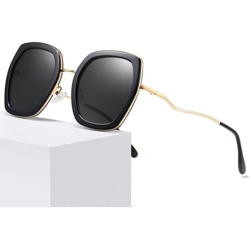 Outdoor polarized sunglasses for women metal frame driving eyeglasses occhiali da sole donna