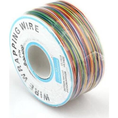 1/PSC Acht soorten kleur Draad Wikkelen Wrap AWG30 ok lijn elektrische draad lijn VOOR Laptop moederbord PCB sluit lassen