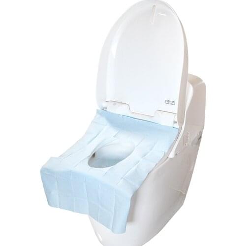 10Pcs Travel Disposable Non-woven Toilet Seat Cover Mat Waterproof Toilet Seat Pad For Home Camping Bathroom Normal/Long