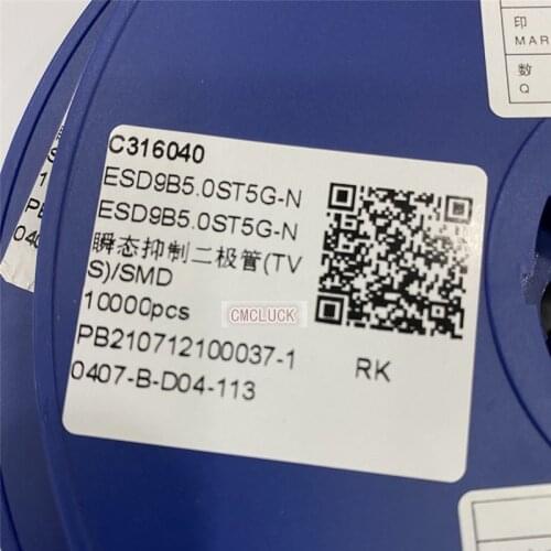 50PCS 5v 15pf SOD923-ON (ESD9B. 5 0 st5g) transient suppression diodes (TVS)