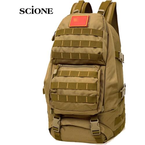 55L Men Military Backpack Outdoors Travel Mountaineering Hiking Camping Sport Bag Men Tactical Rucksack Mochila Militar XA903WA