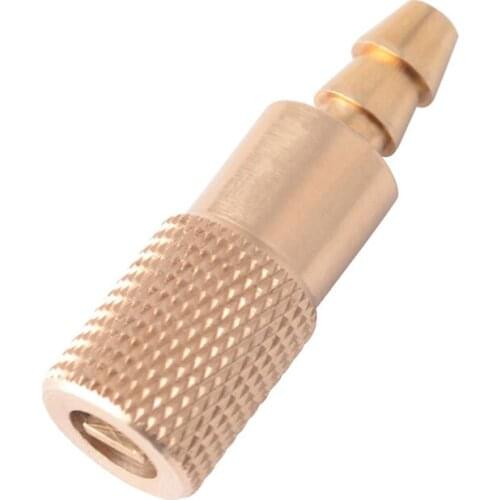 6mm Tire Inflator Valve Connector Air Pump Chuck Copper Accessory 2pcs