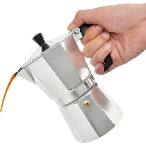 150/300/450/600ML Aluminum Coffee Maker Mocha Espresso Percolator Pot Coffee Maker