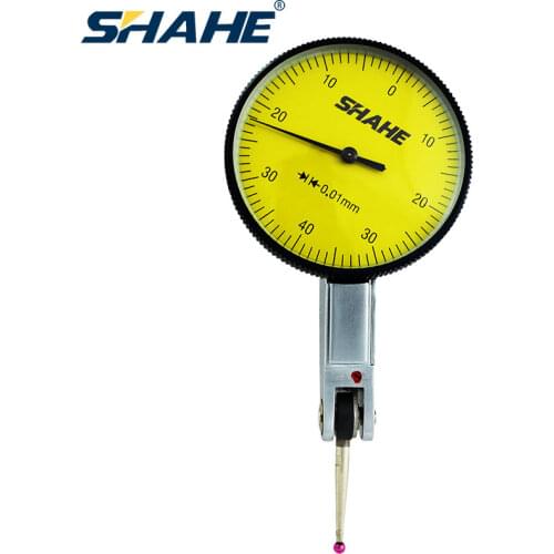 SHAHE 0-0.8mm Dial Test Indicator 0.01mm Dial Indicator High Quality Dial Gauge Indicator with Gems Dial Test Indicator