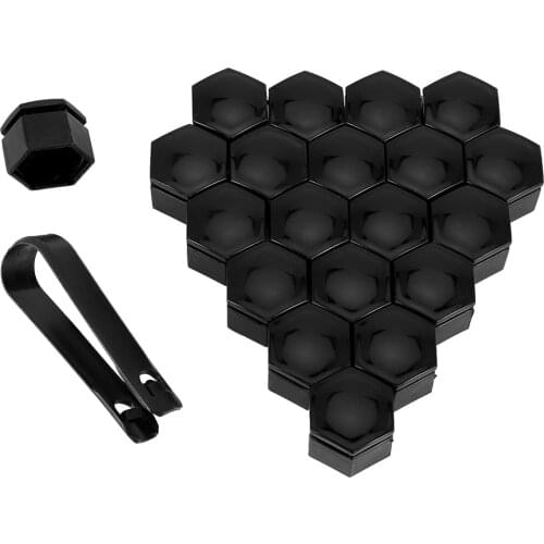 Car Styling Car Tyre Wheel Hub Covers 20pcs Wheel Nuts Covers 17mm Nut Caps Nut Caps Dust Proof Exterior Decoration Protecting