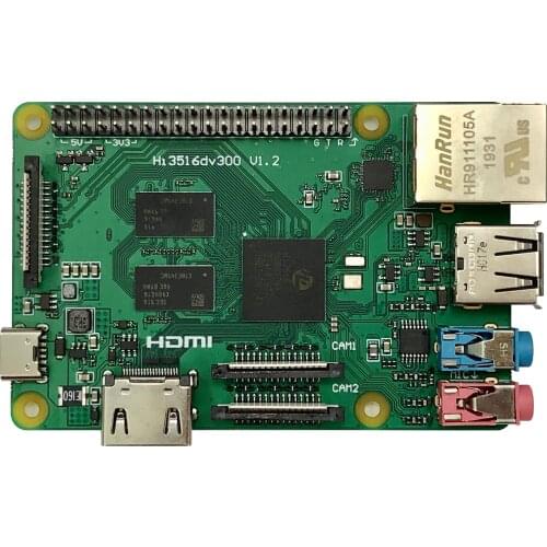 For Heisi HI3516DV300 3516CV500 dual-camera development board deep learning compatible raspberry PI (single board + dual camera