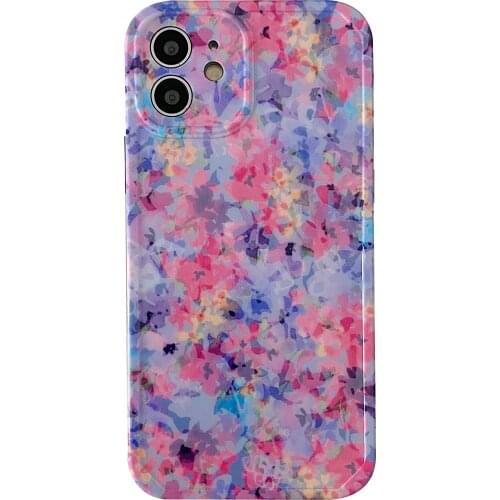 Small Flower Blossom Print Case for iPhone 12 Pro Max Back Phone Cover for 12 Mini 11 Pro Max X XS XR 8 7 Plus SE 2020 Capa