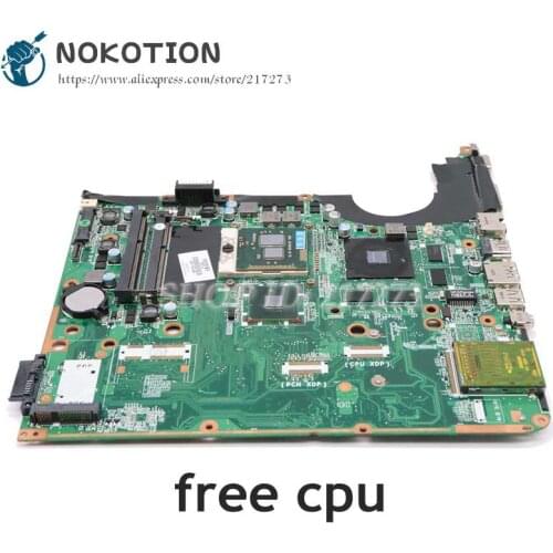 NOKOTION 605704-001 DA0UP6MB6F0 Main Board For HP Pavilion DV6 DV6T DV6-2000 Laptop Motherboard 1GB graphics Free CPU