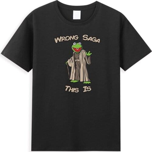 Wrong Saga This Is Frog Printed Mens T Shirt Funny Hip Hop Men T-Shirts Summer New 2021 Fashion Clothes Cotton Casual Tee Shirt