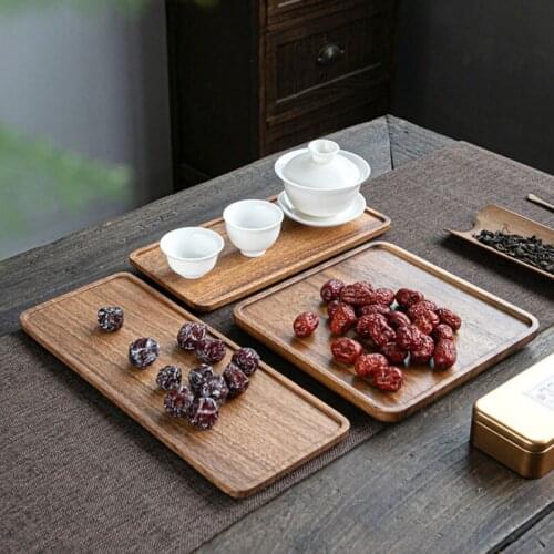 Acacia Irregular Dinner Plate Wooden Plate Dessert Tray Creative Plate Wooden Cold Vegetable Plate