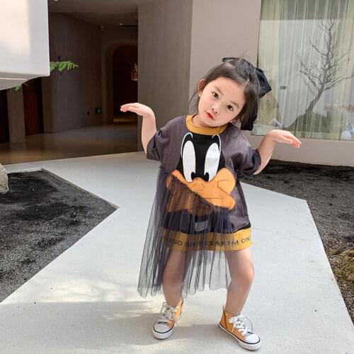 Korea Fashion Princess Girls Dress Children Summer Halloween Birthday Party tutu Toddler Kids Girls Creative Cartoon Dress