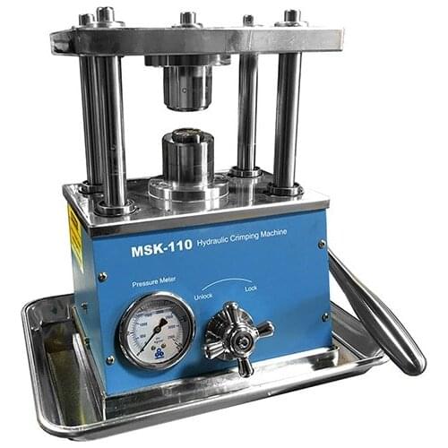 Manual Coin Cell Sealing Machine Lab Hydraulic Battery Crimper for Coin Cell Crimping