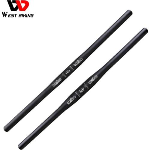 WEST BIKING 25.4*600mm 31.8*600/630/700mm Aluminium Alloy Riser/Flat Handlebar MTB Fixed Gear Road Bike Bicycle Handlebar