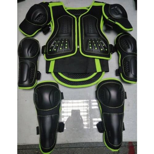 For Height 0.8-1.7M Child Latka ребёнок мальчик Kids Body Protector Vest Armor Motocross Elbow Knee Protection gear