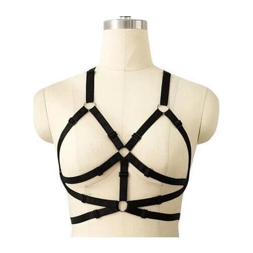 Body Harnas Bandage Meisje Elastische Beha-bandjes Cross Bra Crop Top Hol Ongevoerd Bandage Beha Ondergoed 00014