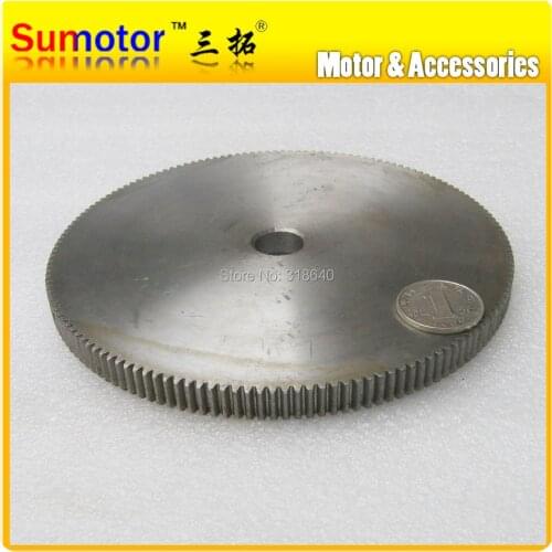 Spur Gear 1M 150T 150 Teeth Mod 1 Width 10mm Bore not large than 16.3mm Right teeth 45# steel CNC robot gear rack transmission