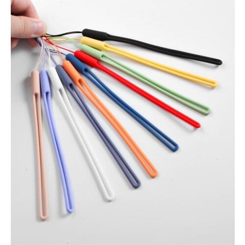 NEW 1PC Silicone Cell Phone Lanyard For iPhone Xiaomi Phone Wrist Straps Keychain Camera Strap ID Card Gym USB Hanging Rope