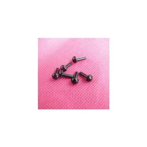 200pcs---3mm/4mm/5mm/6mm black ty eyes smooth stem without washer