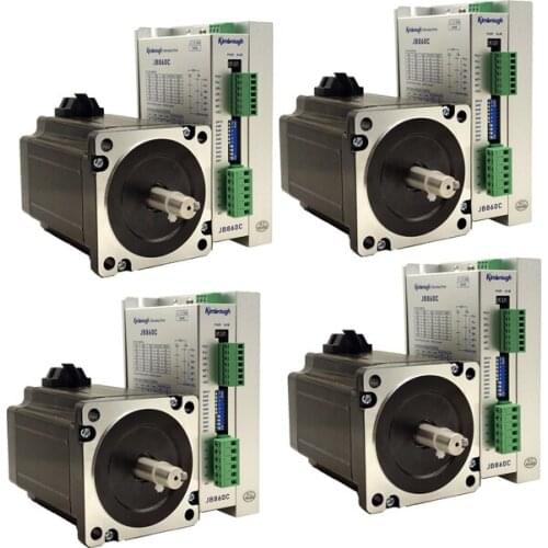 4Axis CNC NEMA34 stepper motor 8.5N.m(1215oz-in) shaft diameter 12.7/14mm 6.0A and Driver AC18-80V/DC24-110V 2.0-6.0A 256Micro