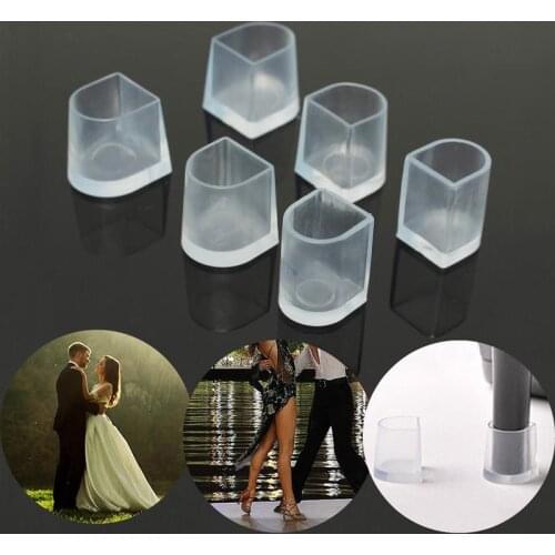 4 Pairs/lot Heel Protectors High Heeler Antislip Silicone Heel Stopper Latin Stiletto Dance Cover for Bridal Wedding Party