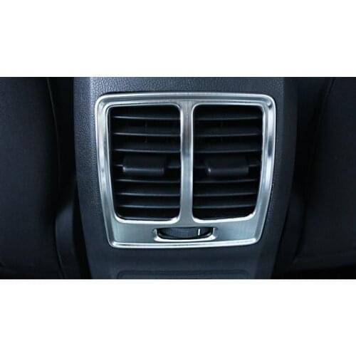 ABS Chrome Accessories 2013 2014 for Ford Kuga Escape 2015 2016 Rear Air Conditioning Outlet Cover Decoration Trim Car-styling
