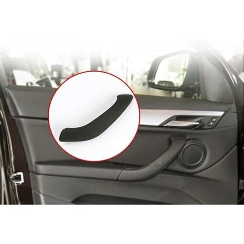 Car Left Hand Drive LHD Interior Inner Door Handle Panel Cover Beige Black Carbon Fiber For BMW X1 X2 F48 F49 F39 2016-2020