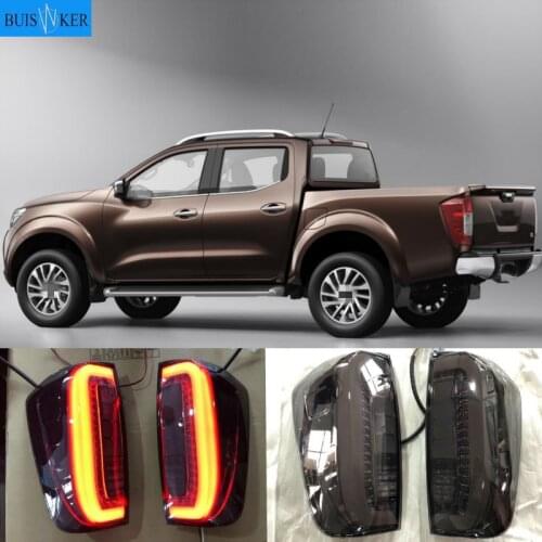 Car styling Tail lights For Nissan Navara Np300 2015 - 2019 Led Taillights Rear Lamp back DRL + Brake + Park + Signal lights