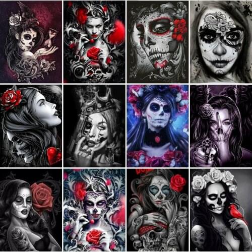 AZQSD Diamond Painting Girl Full Drill Diamond Embroidery Portrait Cross Stitch Handicraft Art Hobby Gift Home Decoration