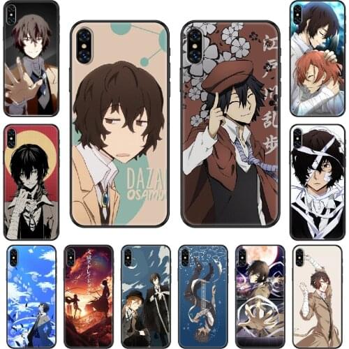 Anime Bungou Stray Dogs Phone case For iphone 4 4s 5 5S SE 5C 6 6S 7 8 plus X XS XR 11 PRO MAX 2020 black tpu cell cover fashion