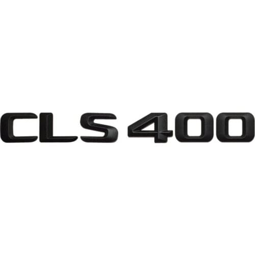 Matt Black " CLS 400 " Car Trunk Rear Letters Word Badge Emblem Letter Decal Sticker for Mercedes Benz CLS Class CLS400