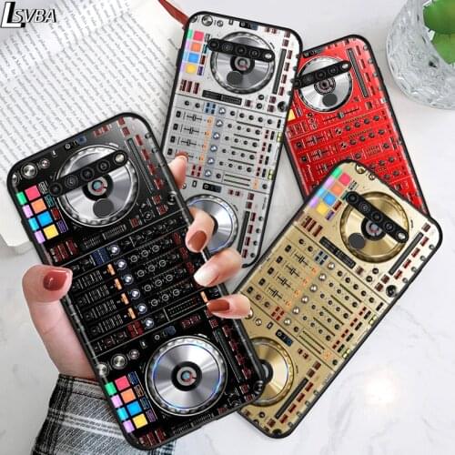 DJ Music Retro for LG G8 G8S G8X V30 V35 V40 V50 V60 ThinQ Q60 K40 K50 K30 K41 K51 K61 K71 K22 Black Phone Case