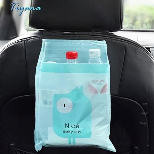 Environmentally Friendly Car Household Garbage Bag Sticky Trash Can For Car Interior Foldable Multi Functional Cleaning Storage