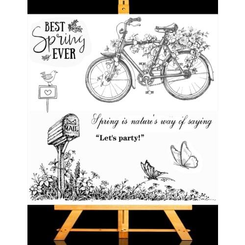 Beautiful Spring Transparent Stamps New 2021 Rubber Silicone Seal for DIY Scrapbooking Card Making Album Decoroation Crafts