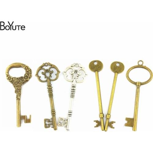 BoYuTe (20 Pieces/Lot) Wholesale Zinc Alloy Key Pendant Vintage Pendant Diy Jewelry Accessories