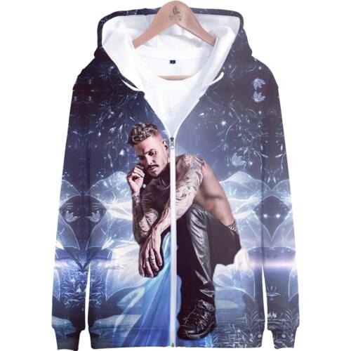 M. Pokora Hoodie 3D Zipper Sweatshirt Women/Men Long Sleeve Harajuku Streetwear American Rapper Matt Pokora Clothes Kids Tops