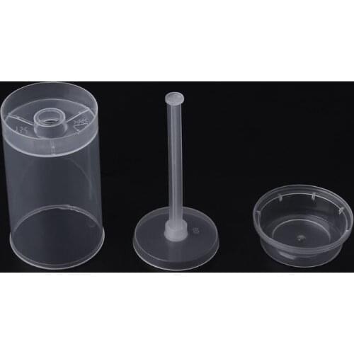 M17D 50PCS Cake P op Push Ups Push Po p Containers,Clear Push Po ps with Lids