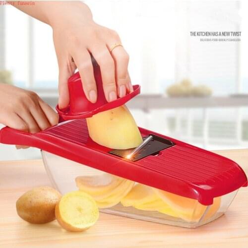 3 new design Multifunction vegetable cutter planer Mandoline Slicer Potato shredder slicing tools with StainlessSteel Blades