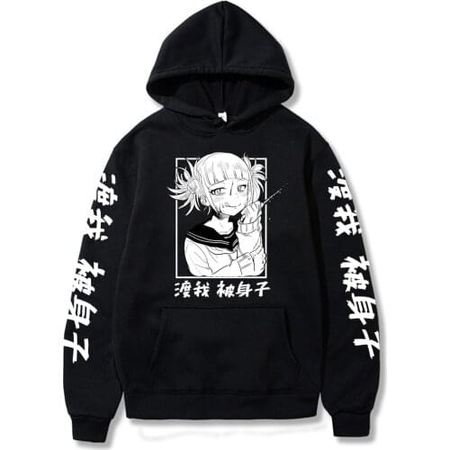 My Hero Academia Men Hoodies Casual Pullover Sweats Hoodie Boku No Hero Academia Himiko Toga Japan Anime Unisex Sweatshirts Male