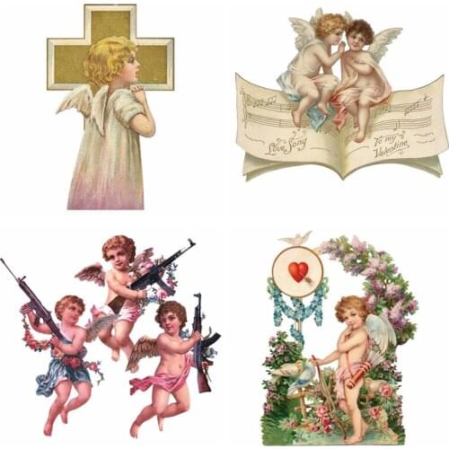 Angel Patch Iron-On Transfers For Clothing Patches For Dress Heat Transfers Stickers A-level Washable Iron Sticker DIY Appliques