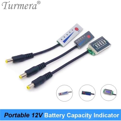 Portable 4S 12.8V 14.4V 32650 32700 Lifepo4 Battery Capacity Indicator Display Battery Power Tester with DC 5.5*2.1mm Connector