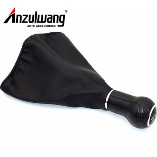 For Volkswagen VW Golf 3 Jetta MK3 1991-1998 5 Speed Car Manual Gear Shift Knob With Black Boot Cover Gaitor Collar