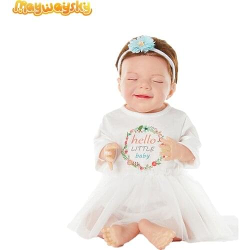 Maywaysky 20" April Smile Face Reborn Bebe Doll Silicone Newborn Baby