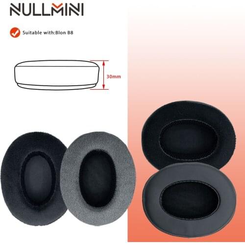NullMini Replacement Earpads for Blon B8 Headphones Leather Sleeve Earphone Earmuff