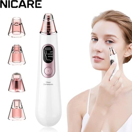 NICARE Facial Blackhead Remover Electric Acne Cleaner Blackhead Black Point Vacuum Cleaner Tool Black Spots Pore Cleaner Machine