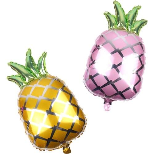 75 * 45cm Golden Pink Pineapple Aluminum foil Balloon Event Ceremony Birthday Party Decoration Balloon Wholesale