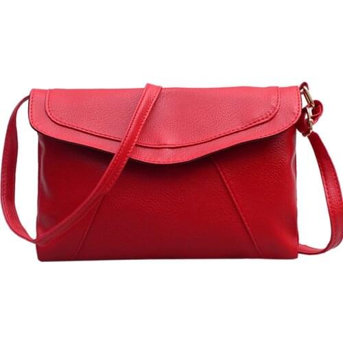 Ladies Crossbody Messenger Shoulder Bags PU Leather Messenger luxury handbags High Quality Hasp Envelope Women Handbag