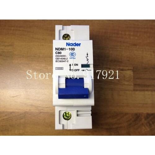 [ZOB] Nader letter NDM1-100 C80 genuine new miniature circuit breaker 1P80A --10pcs/lot
